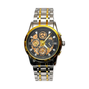 Luxury Skeleton Chronograph Watch for Men – Stainless Steel