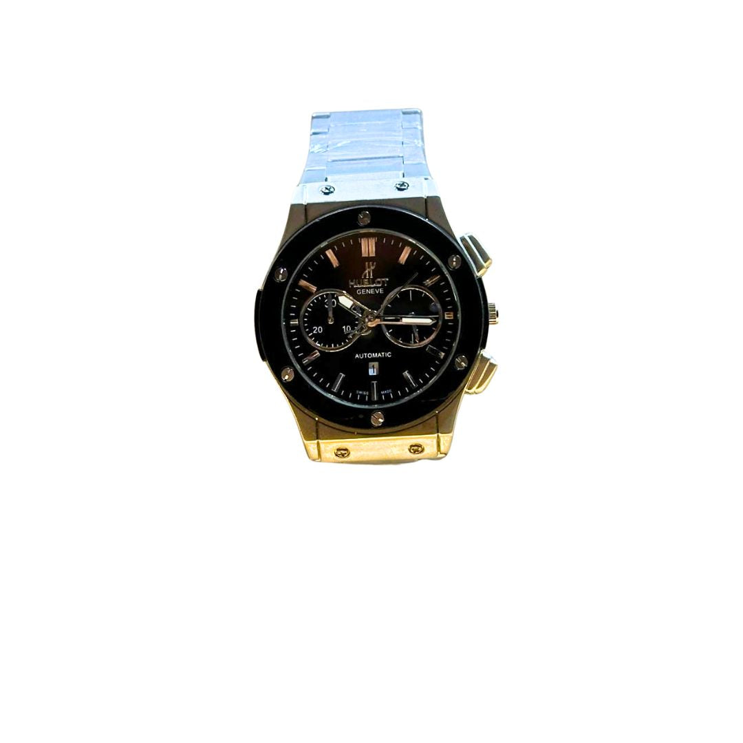 Hublot Geneve Master Lock Men’s Watch – Soft Strap, Classic Analog Wristwatch